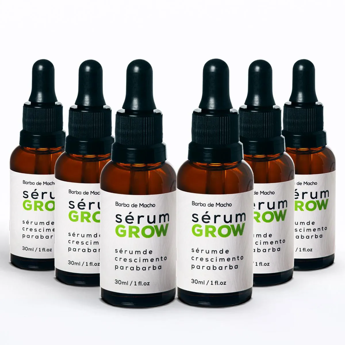 KIT PARA 6 MESES SERUM GROW CRESCE BARBA - BARBA DE MACHO