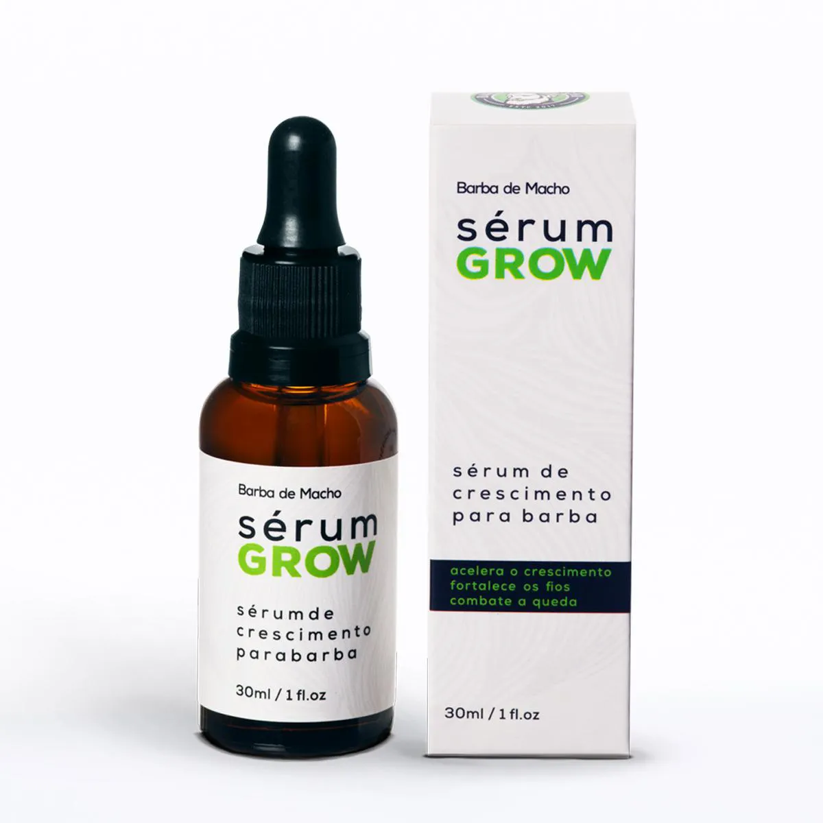 SERUM GROW ESTIMULA CRESCIMENTO BARBA CABELO BARBA DE MACHO