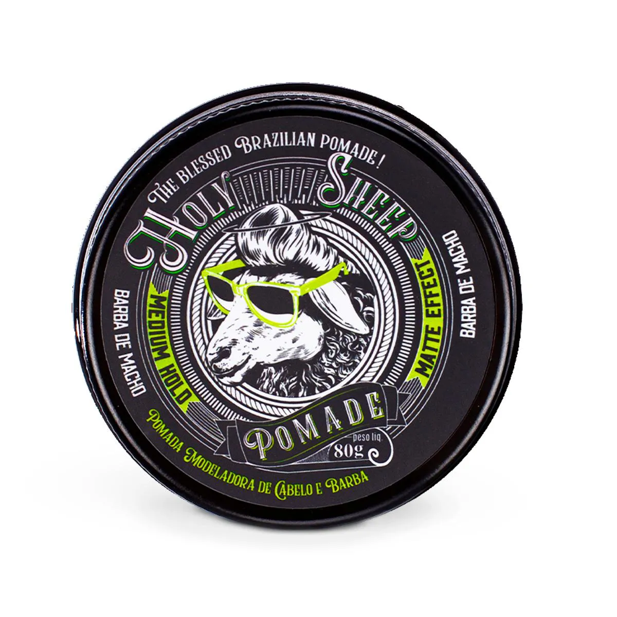 POMADA CABELO BARBA MODELADORA EFEITO MATE HOLY SHEEP 80G