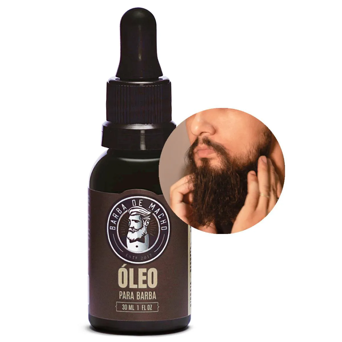 ÓLEO COM ATIVO NATURAL HIDRATA RECUPERA 30ML BARBA DE MACHO