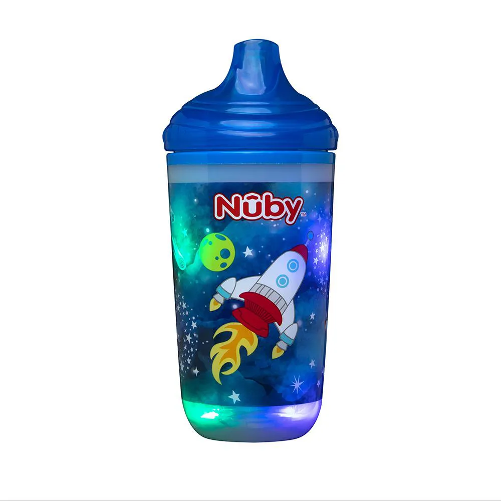 COPO PISCA-PISCA COM BICO RíGIDO 300ML AZUL
