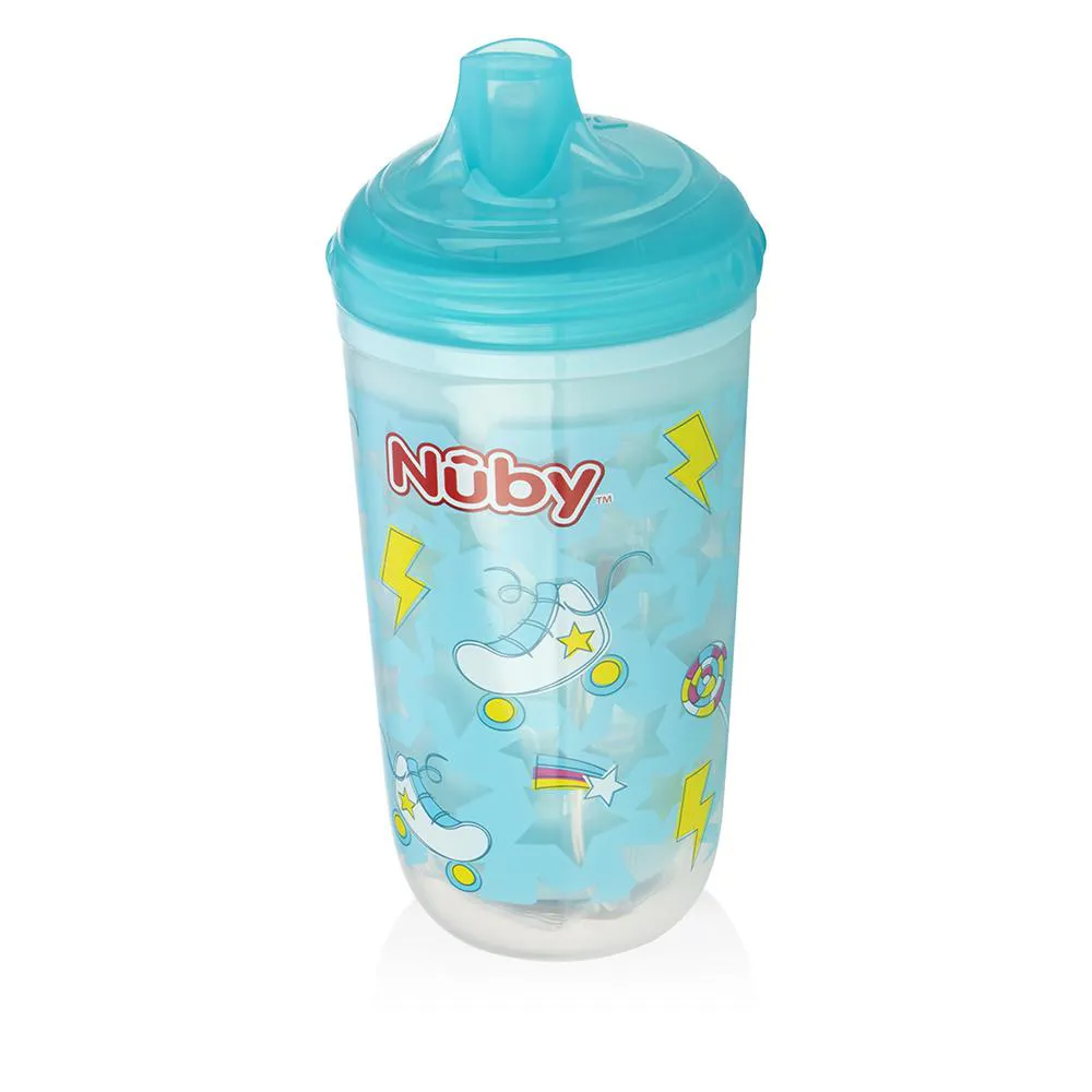 COPO PISCA-PISCA COM BICO RíGIDO 300ML TURQUESA