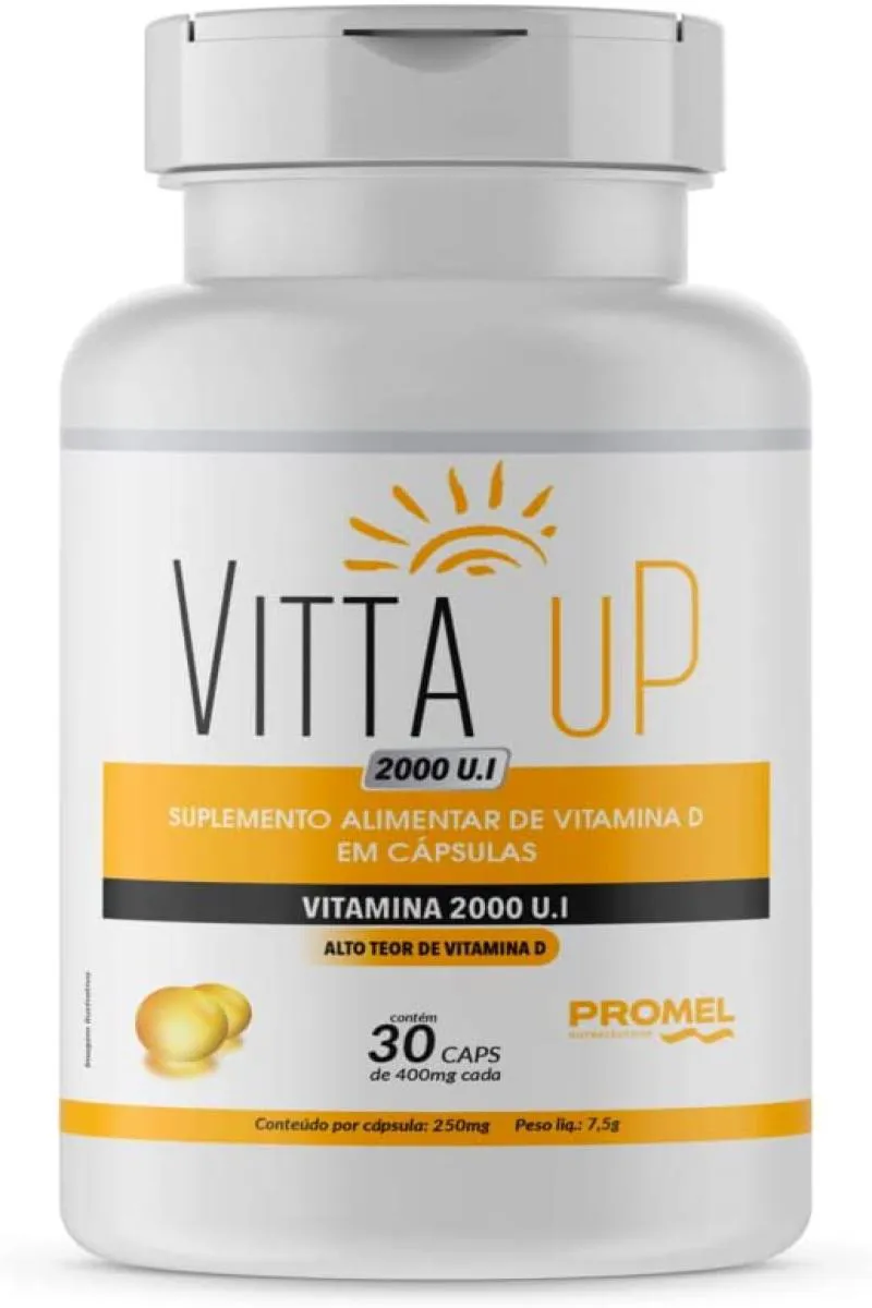 VITAMINA D 2000 U.I 30 CAPSULAS DE 500MG PROMEL