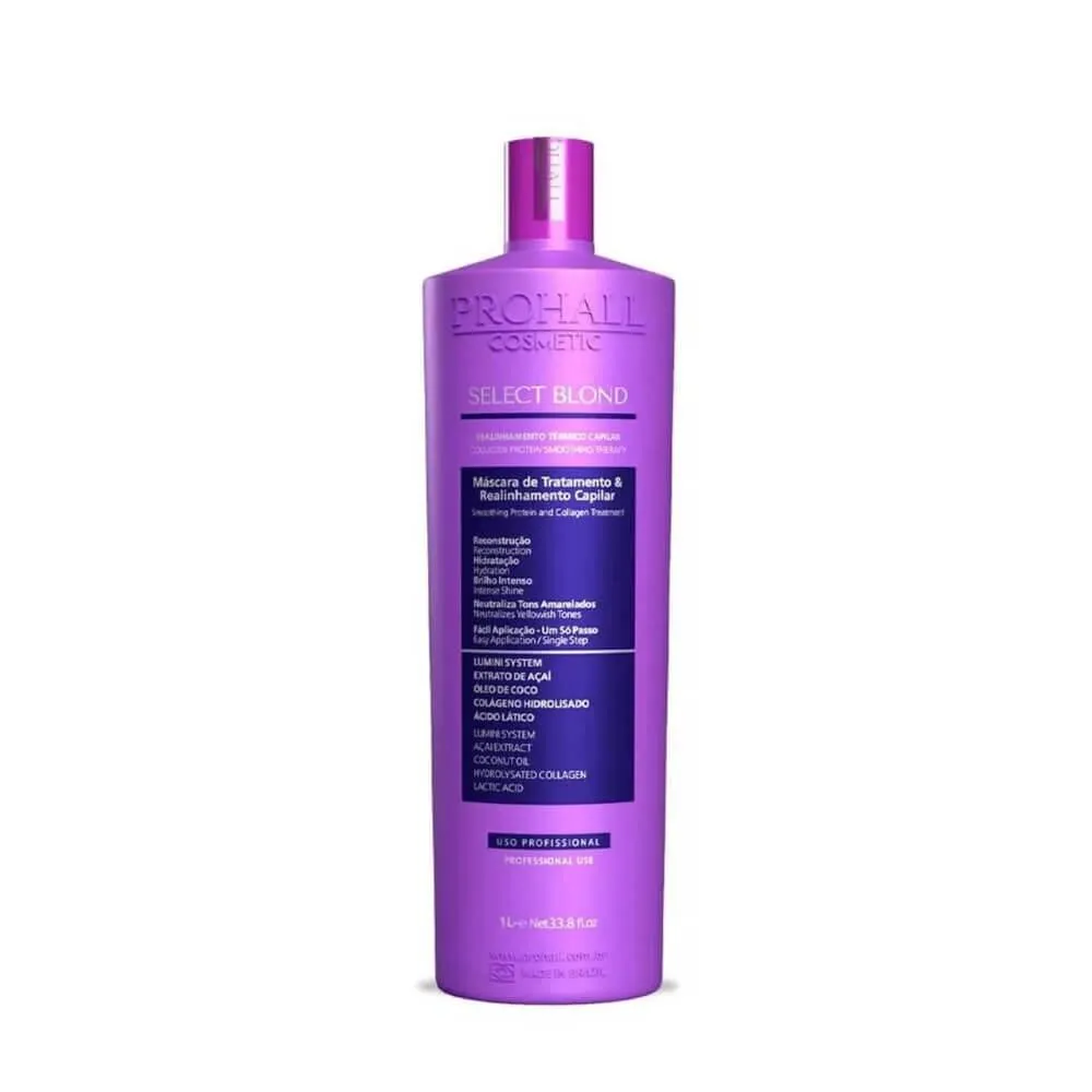 PROHALL SELECT BLOND REALINHAMENTO TÃ©RMICO 1000ML