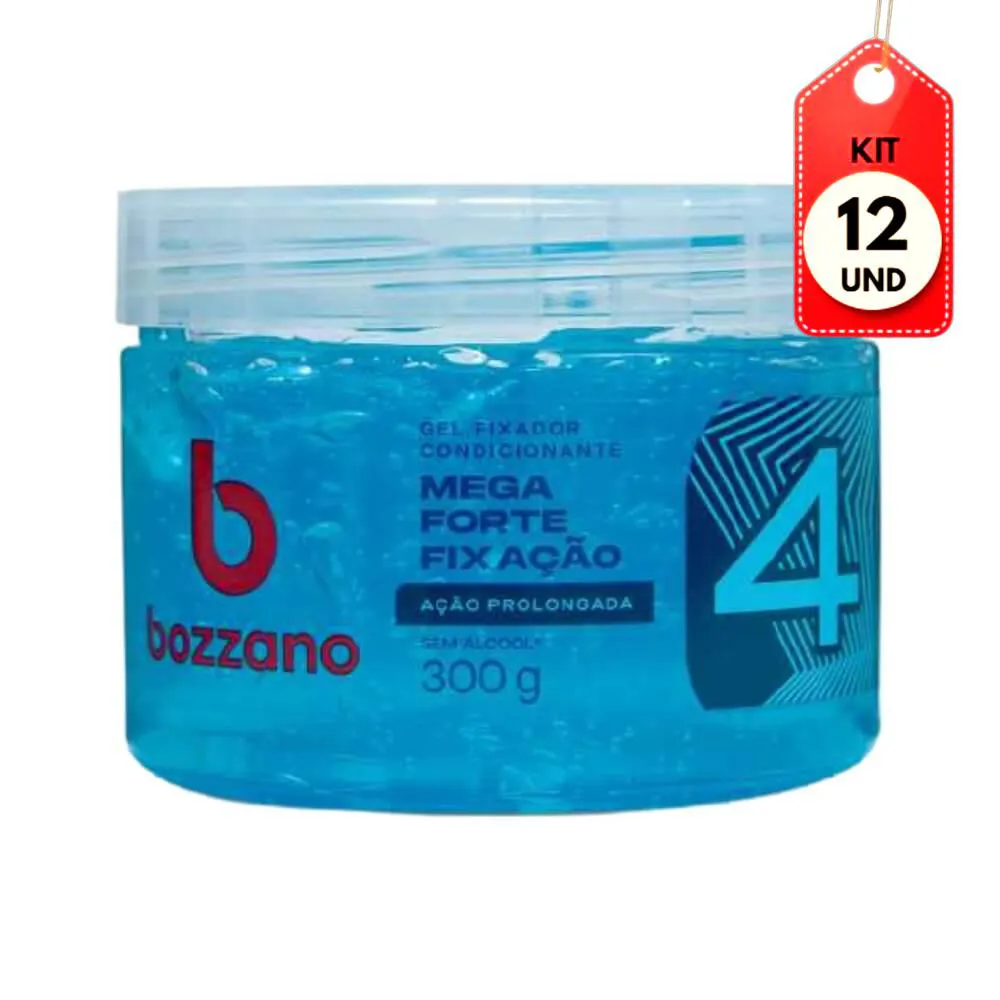 KIT C/12 BOZZANO GEL FIXADOR AZUL 300G