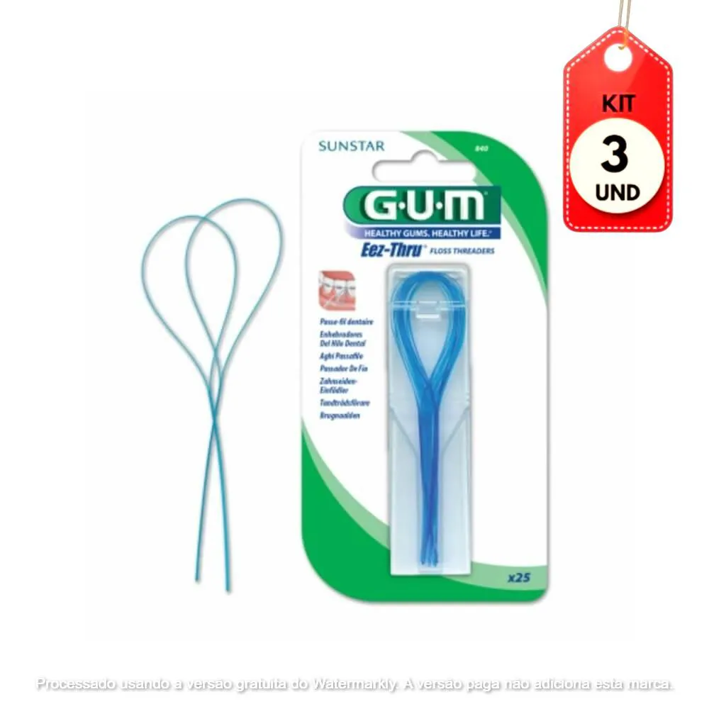 KIT C/03 GUM 840MD PASSA FIO C/25