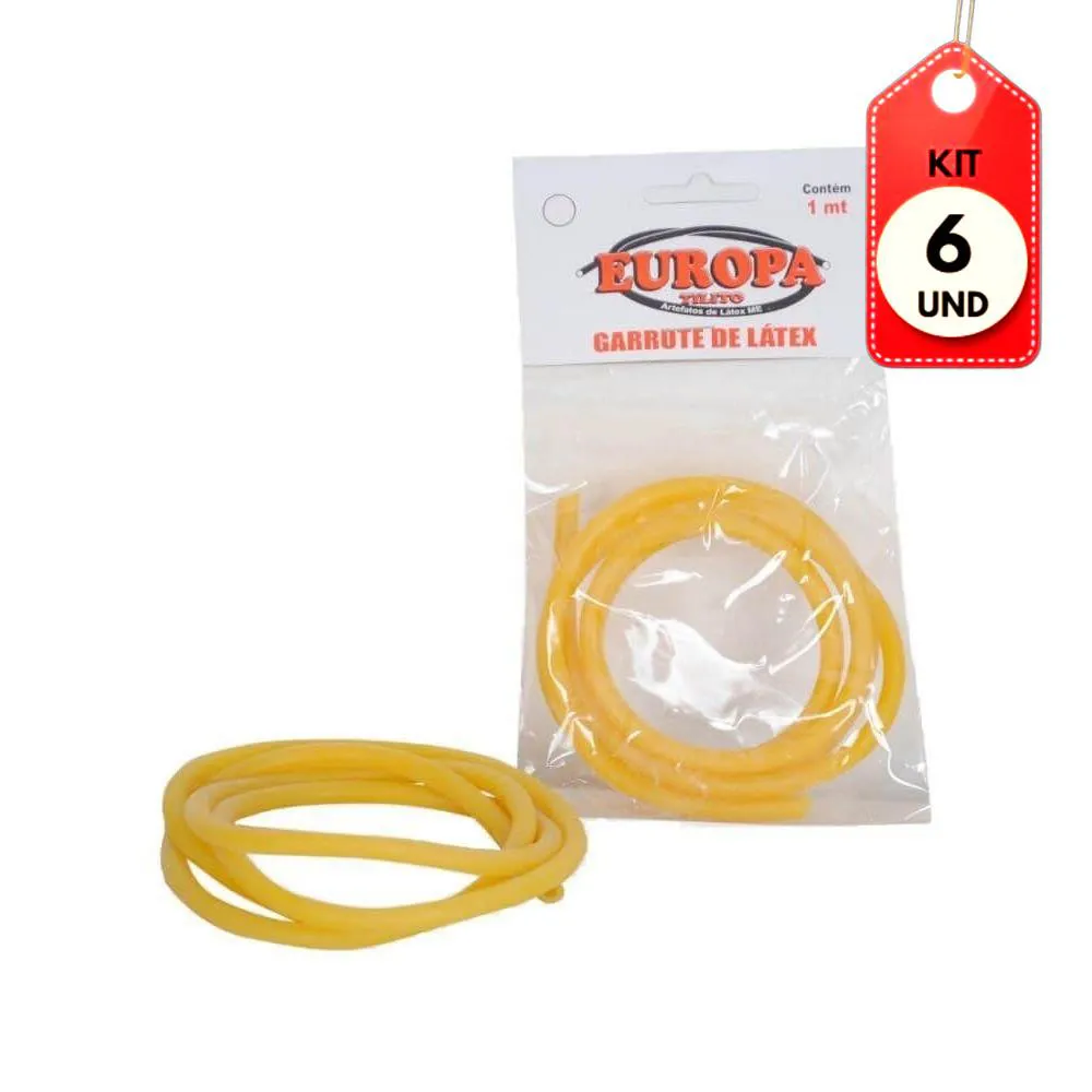 KIT C/06 EUROPA Nº201 TUBO DE LáTEX 15M