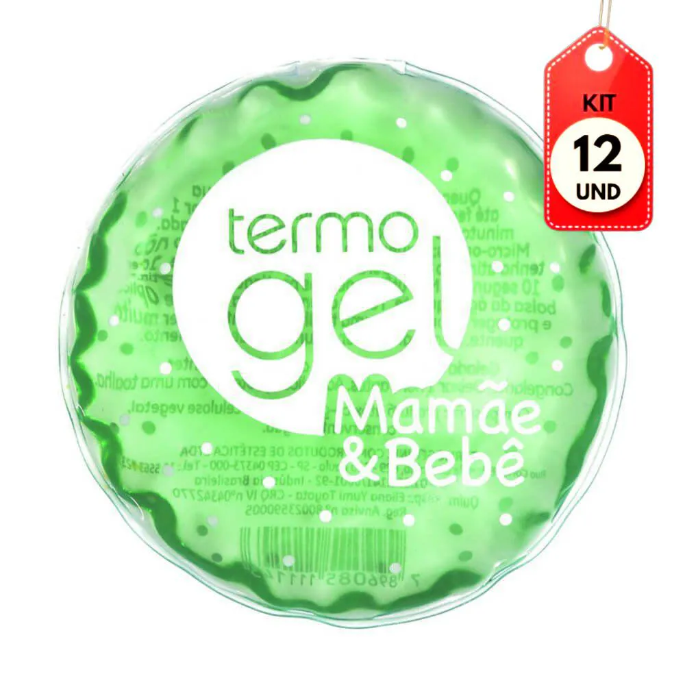 KIT C/12 TERMOGEL BOLSA DE GEL MAMãE BEBê