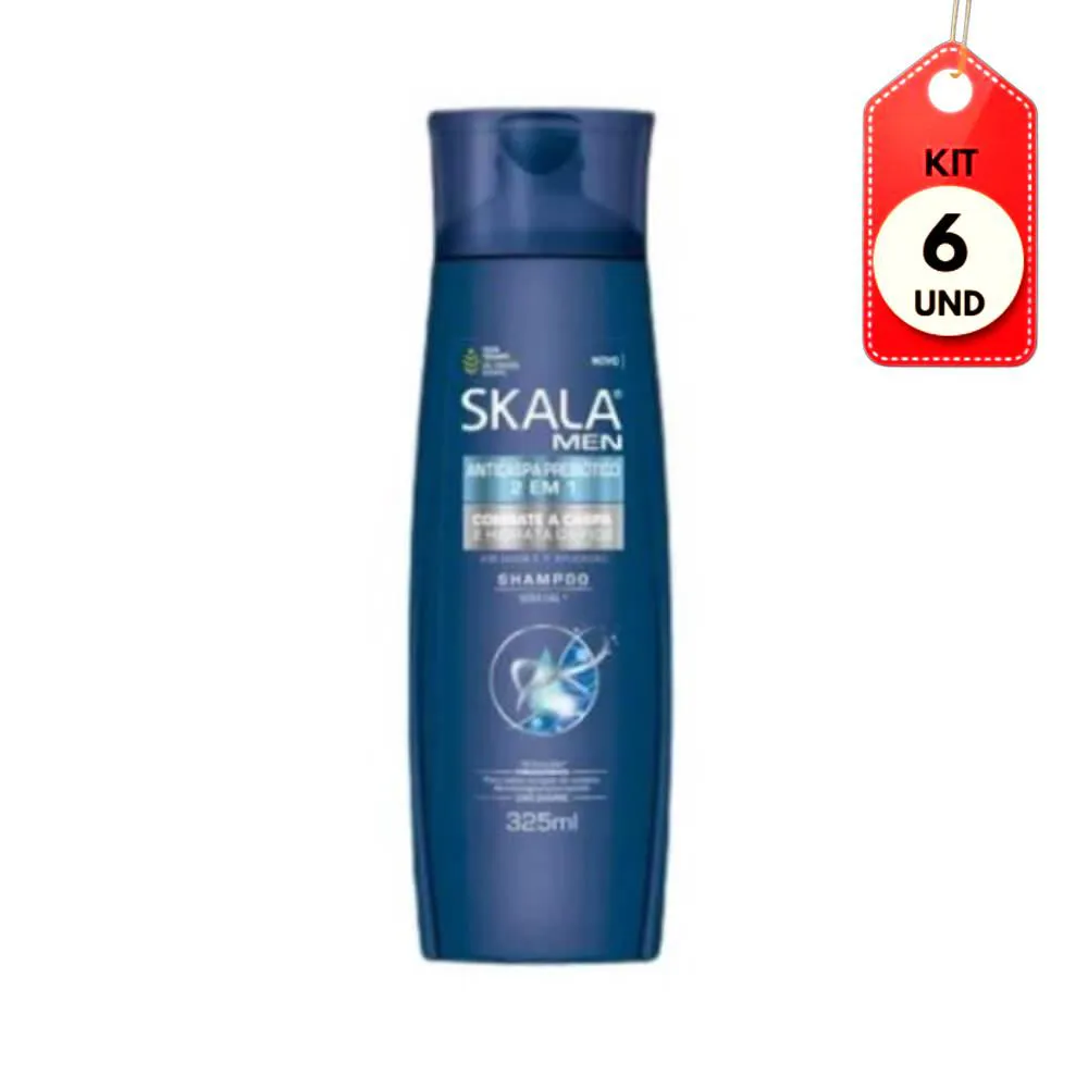 Shampoo Anticaspa Skala For Men Prevenção da Queda 325ml