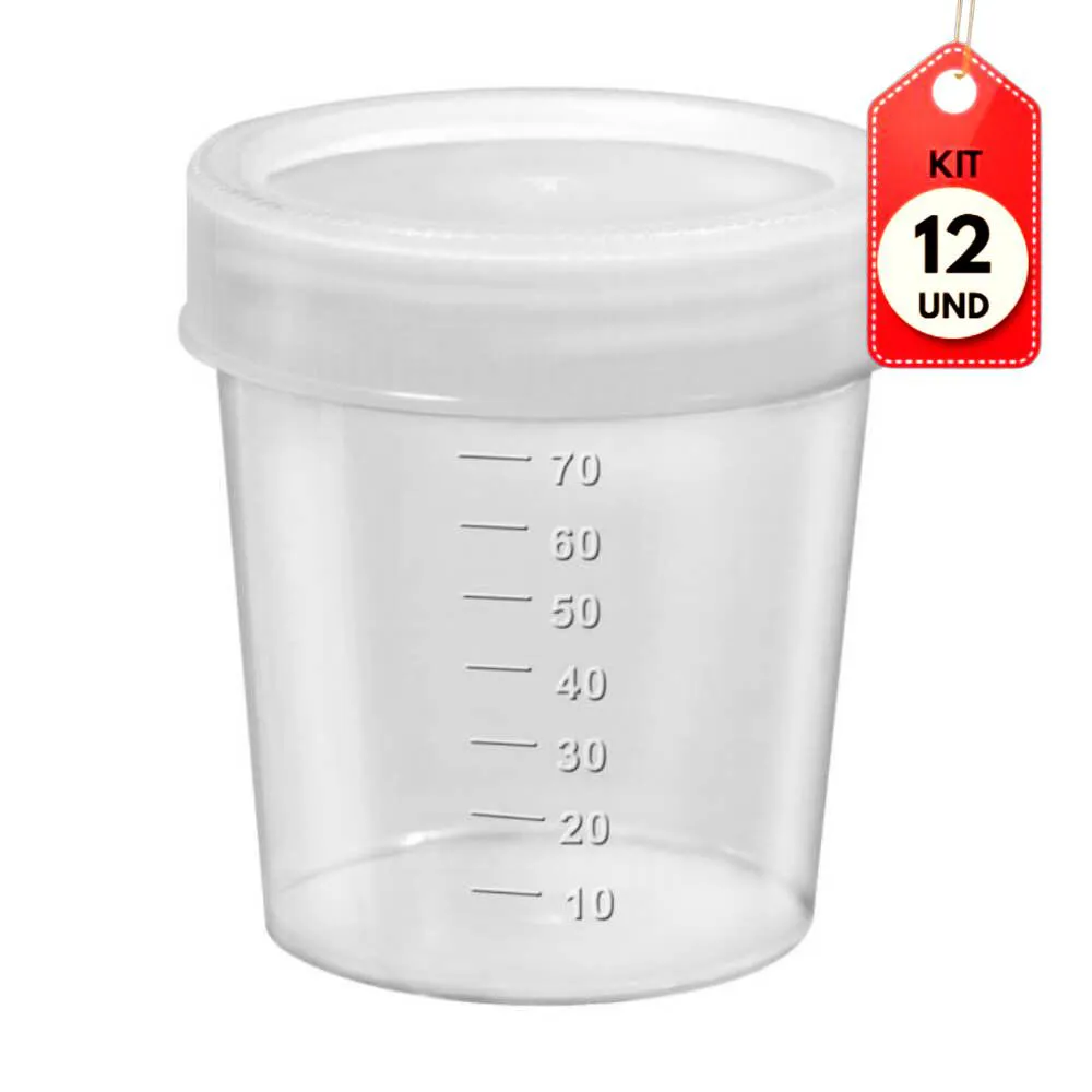 KIT C/12 J. PROLAB COLETOR UNIVERSAL 80ML NãO ESTéRIL