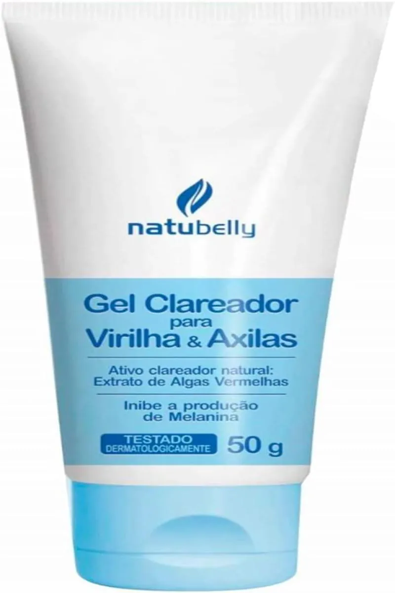 GEL CLAREADOR PARA VIRILHA E AXILAS NATUBELLY 50G