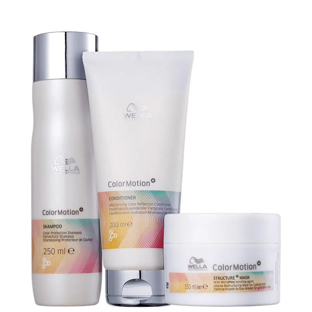 WELLA PROFESSIONALS COLOR MOTION+ SHAMPOO 250ML + CONDICIONADOR 200ML + MÁSCARA 150ML