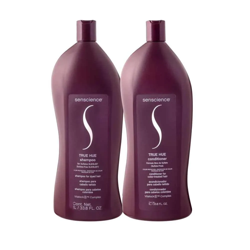 SENSCIENCE TRUE HUE SHAMPOO + CONDICIONADOR 1L