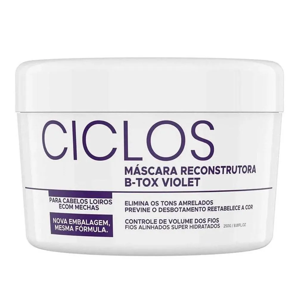 PORTIER CICLOS B-TOX VIOLET MÁSCARA RECONSTRUTORA 250G