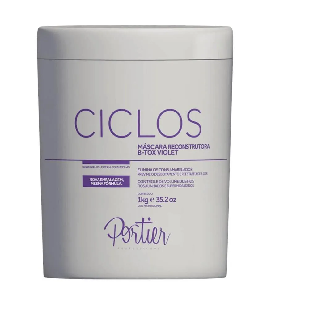 PORTIER CICLOS B-TOX VIOLET MÁSCARA RECONSTRUTORA 1KG