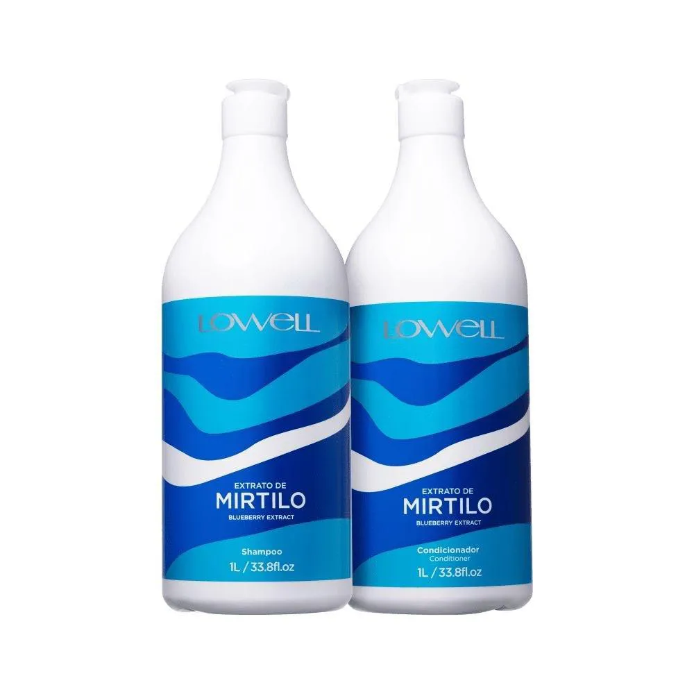 LOWELL EXTRATO DE MIRTILO SHAMPOO 1000ML + CONDICIONADOR 1000ML