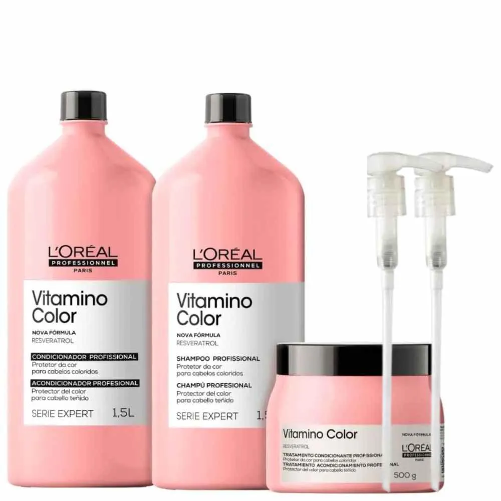 L’Oréal PROFESSIONNEL VITAMINO COLOR SHAMPOO + CONDICIONADOR 1