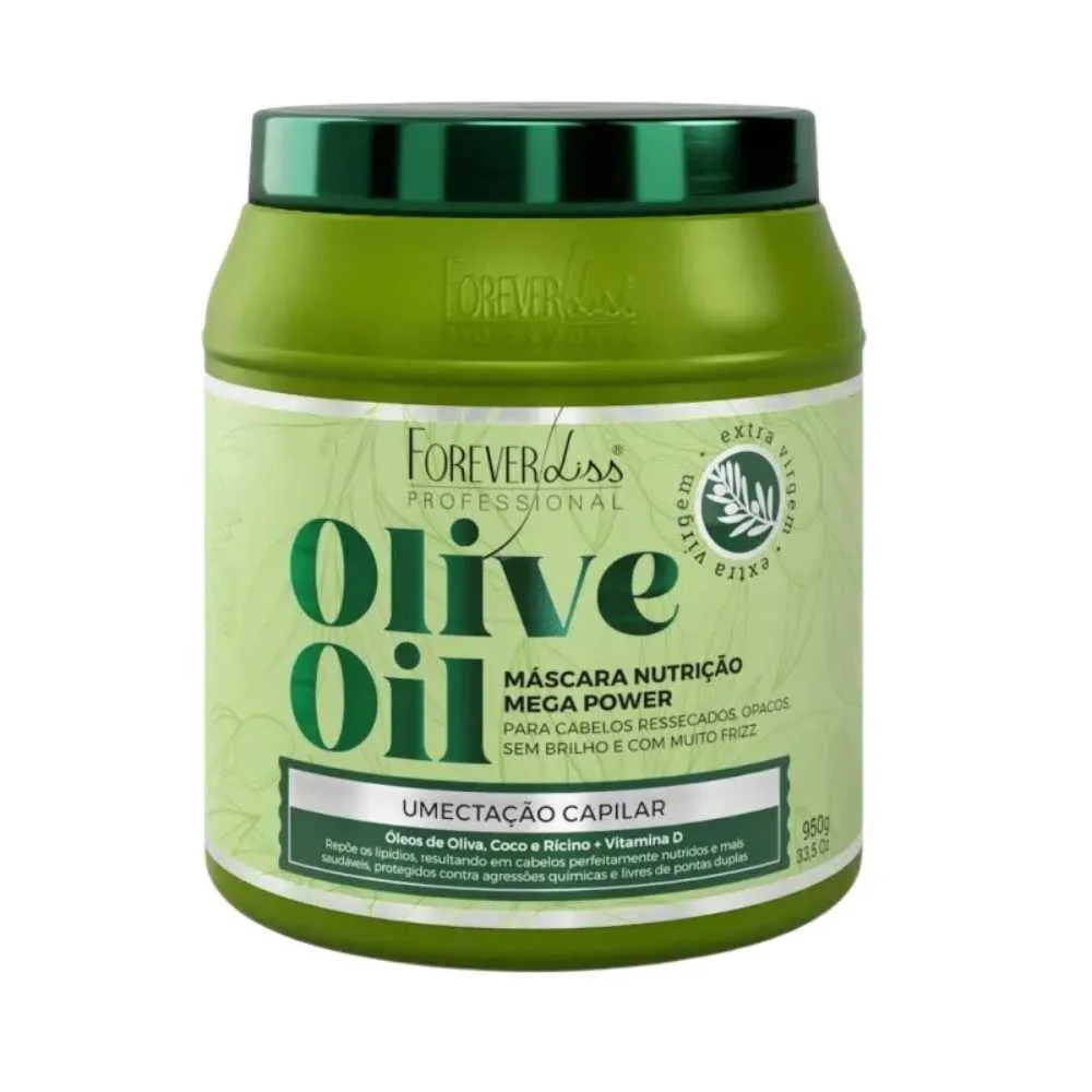 FOREVER LISS OLIVE OIL - MÁSCARA DE UMECTAÇÃO CAPILAR 950G