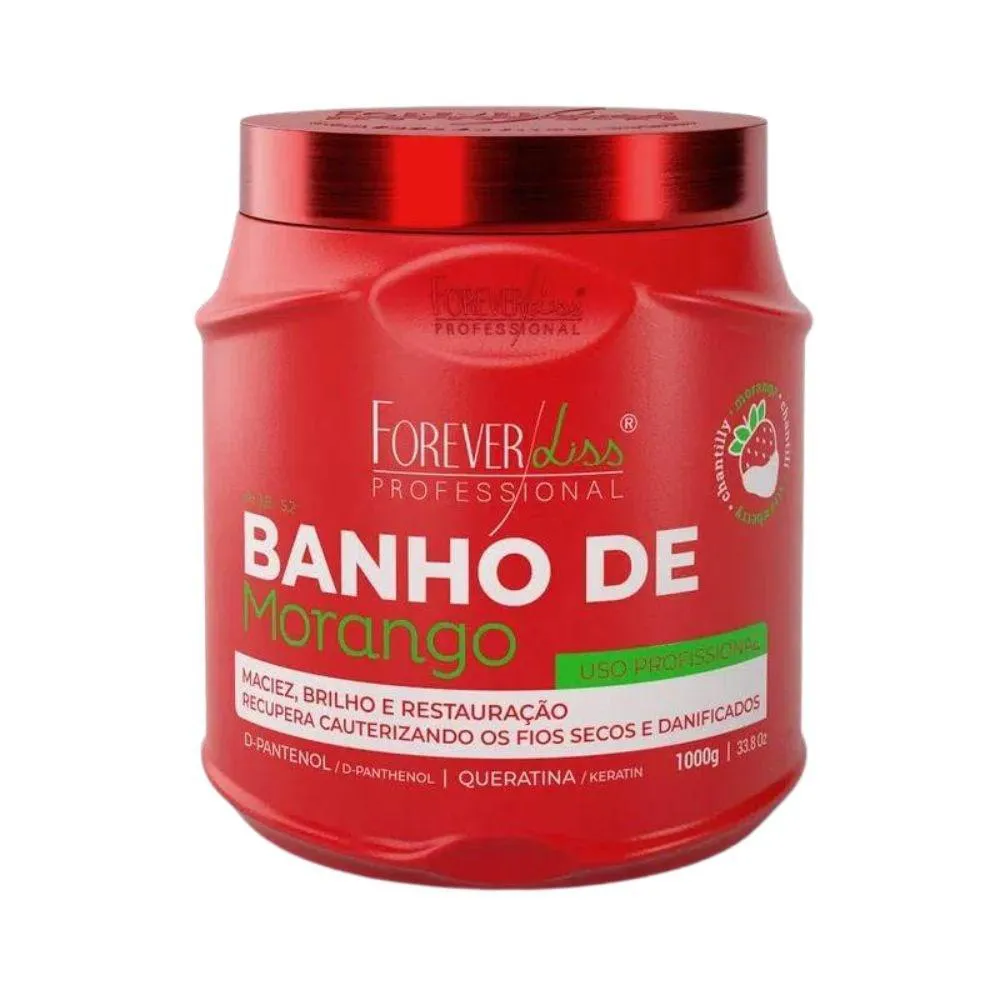 FOREVER LISS BANHO DE MORANGO MÁSCARA 1000G