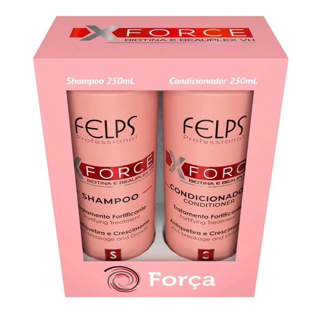 FELPS PROFISSIONAL XFORCE SHAMPOO 250ML + CONDICIONADOR 250ML
