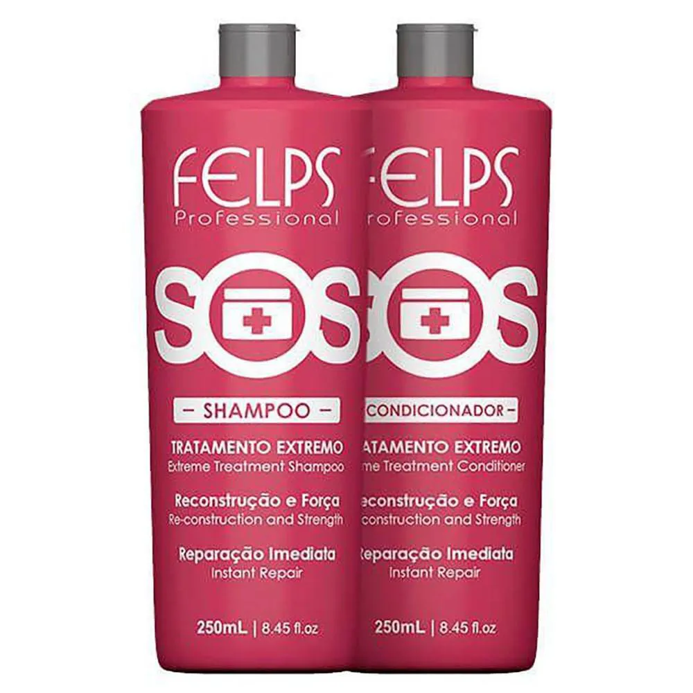FELPS PROFESSIONAL S.O.S SHAMPOO + CONDICIONADOR (2 X 250ML)