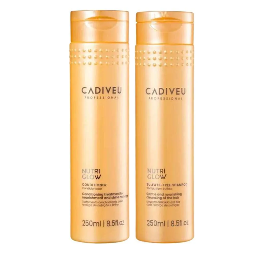 CADIVEU PROFESSIONAL NUTRI GLOW SHAMPOO 250ML + CONDICIONADOR 250ML