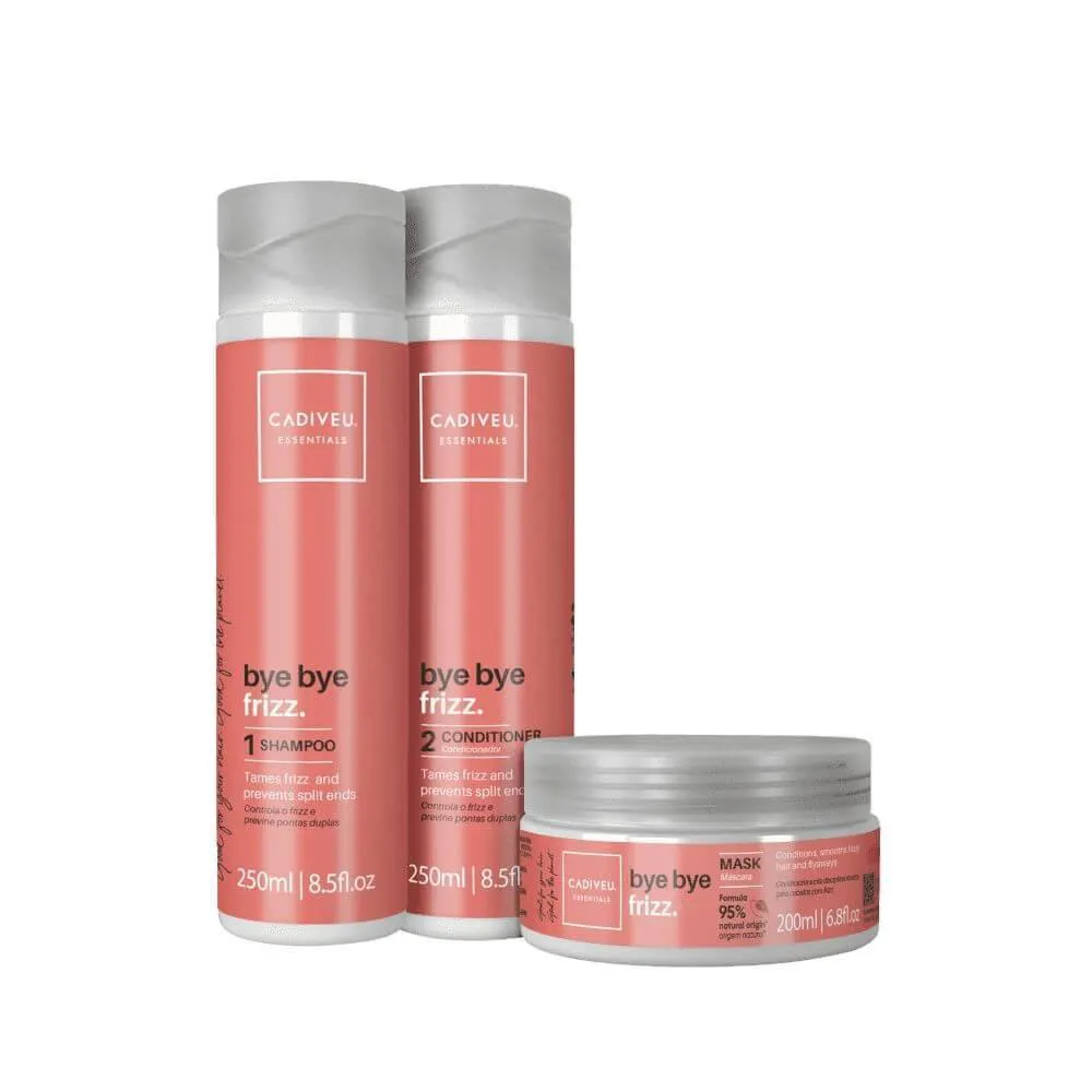 CADIVEU PROFESSIONAL ESSENTIALS BYE BYE FRIZZ KIT DUO + MÁSCARA 200ML