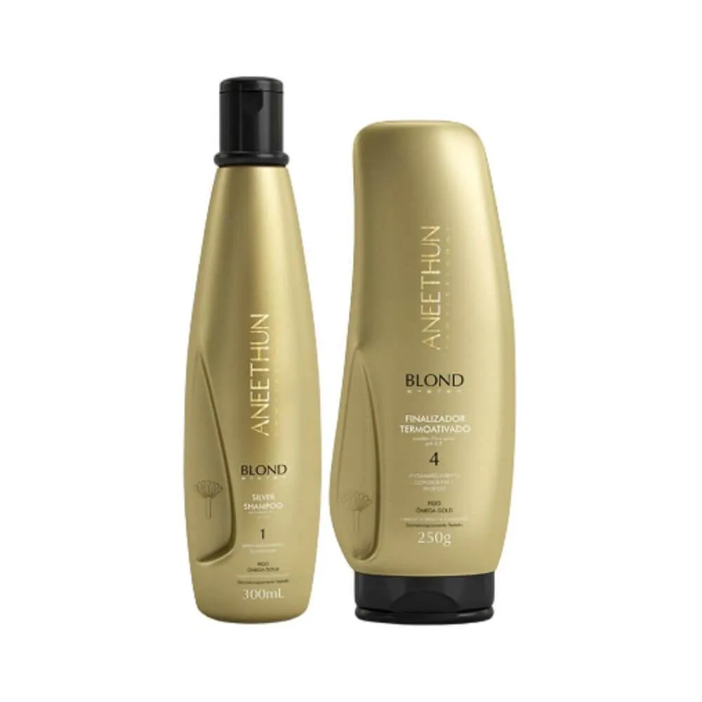 ANEETHUN BLOND SYSTEM KIT SHAMPOO + FINALIZADOR TERMOATIVADO