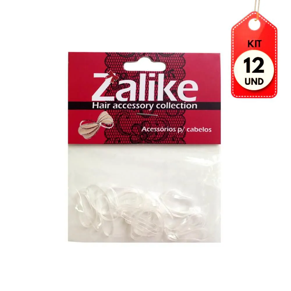 KIT C/12 ZALIKE ELáSTICO SILICONE TRANSPARENTE G C/20