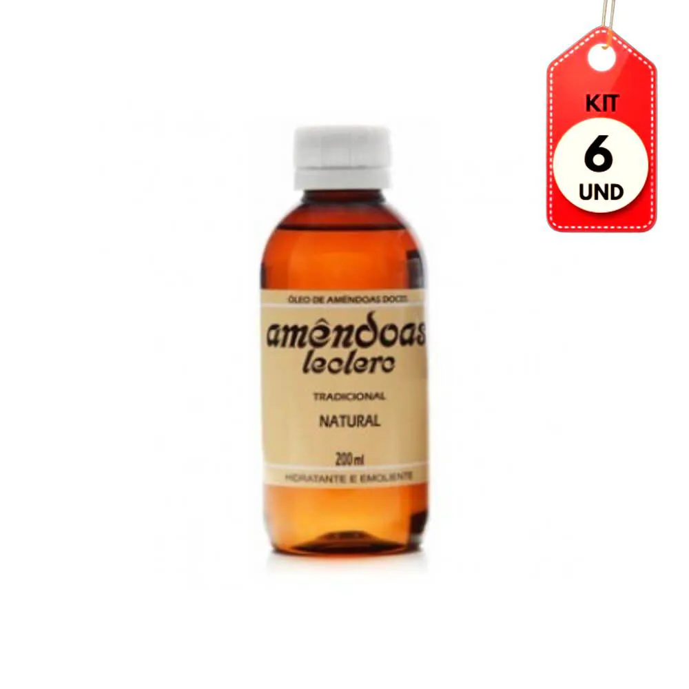 KIT C/06 LECLERC ÓLEO DE AMêNDOAS NATURAL 200ML
