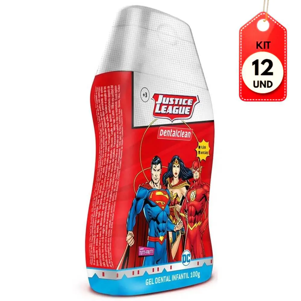 KIT C/12 DENTAL CLEAN GEL HERóIS SEM FLúOR 100G