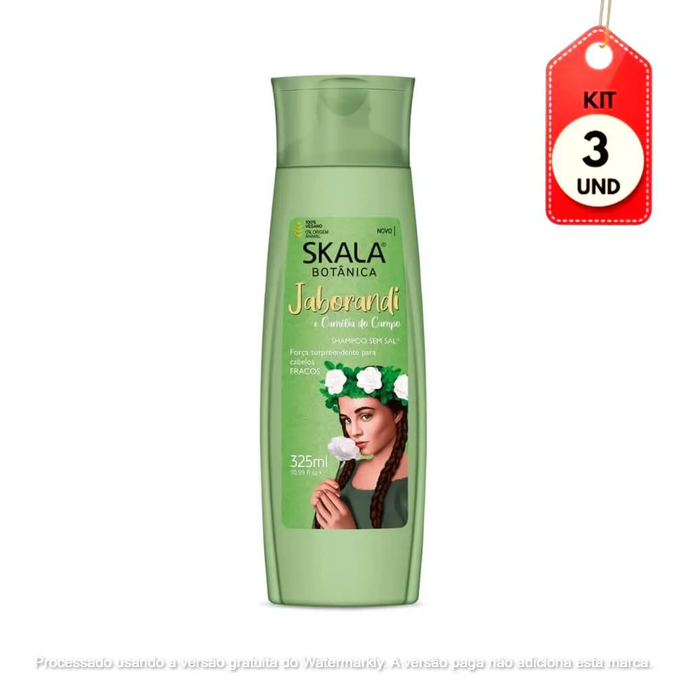 KIT C/03 SKALA JABORANDI SHAMPOO 325ML