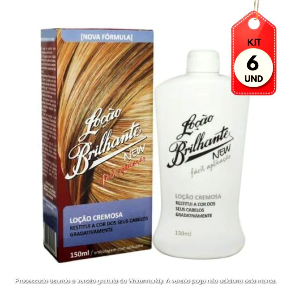 KIT C/06 RUGOL BRILHANTE NEW LOçãO CREMOSA 150ML