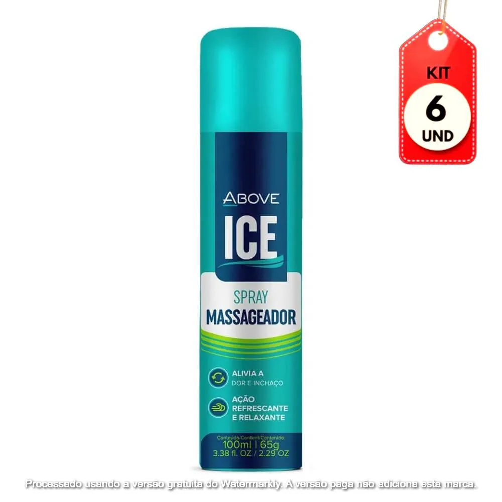 KIT C/06 ABOVE ICE MASSAGEADOR SPRAY 100ML