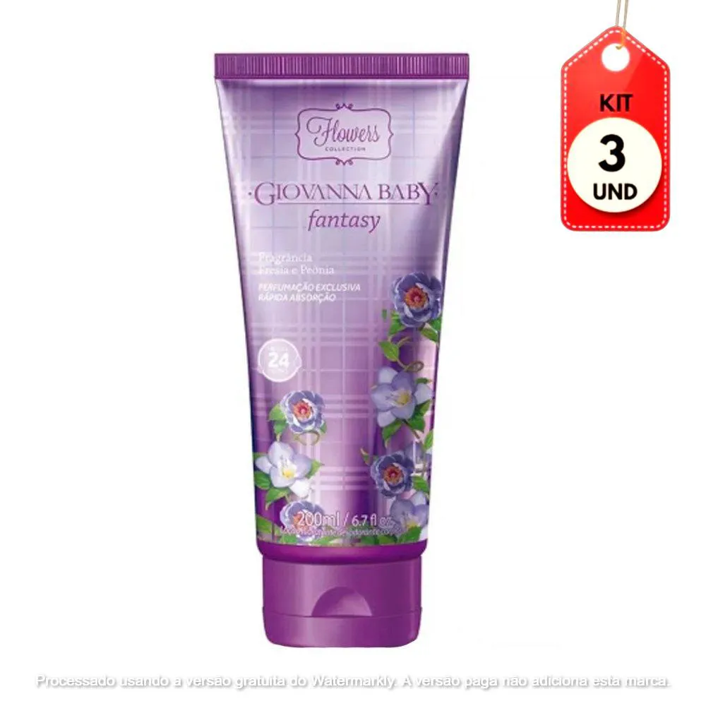 KIT C/03 GIOVANNA BABY FANTASY HIDRATANTE 200ML
