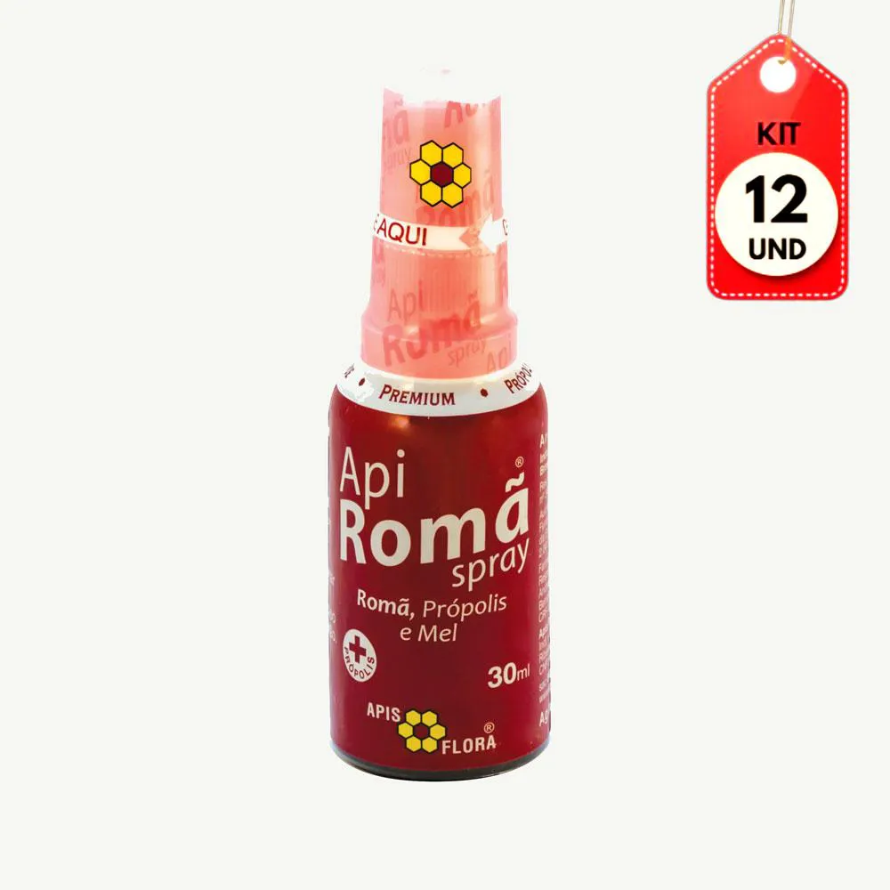 KIT C/12 APIS FLORA APIROMã SPRAY BUCAL 30ML