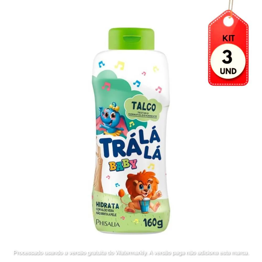 KIT C/03 TRALáLá BABY HIDRAT TALCO 160G