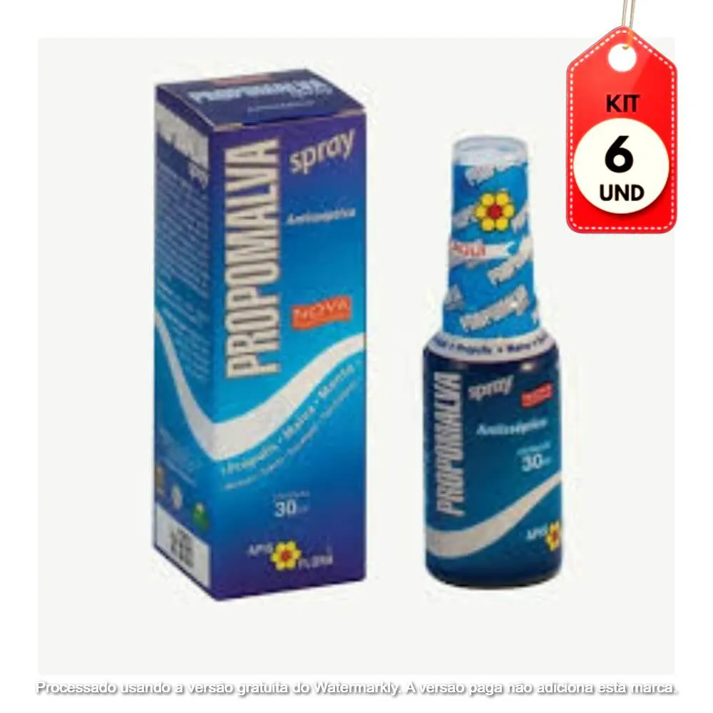 KIT C/06 APIS FLORA PROPOMALVA SPRAY BUCAL 30ML