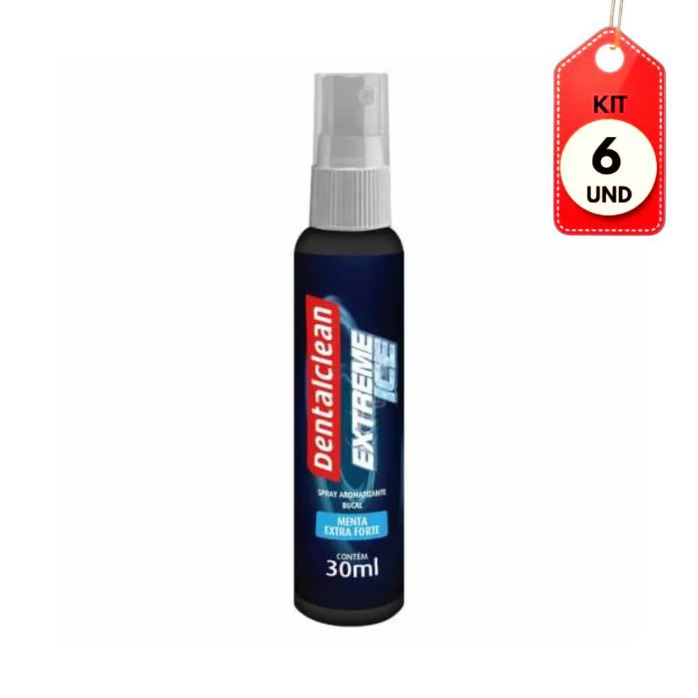 KIT C/06 DCLEAN EXTREME ICE SPRAY BUCAL MENTA 30ML