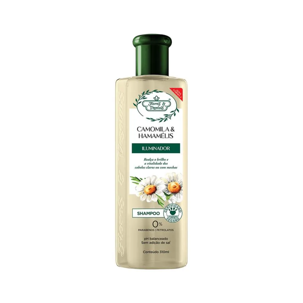 Flores & Vegetais Camomila E Hamamelis Shampoo 300ml