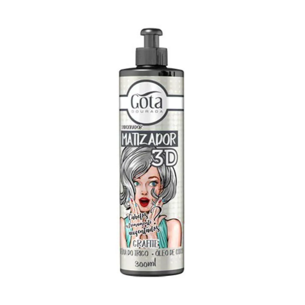 GOTA DOURADA MATIZADOR 3D GRAFITE 300ML