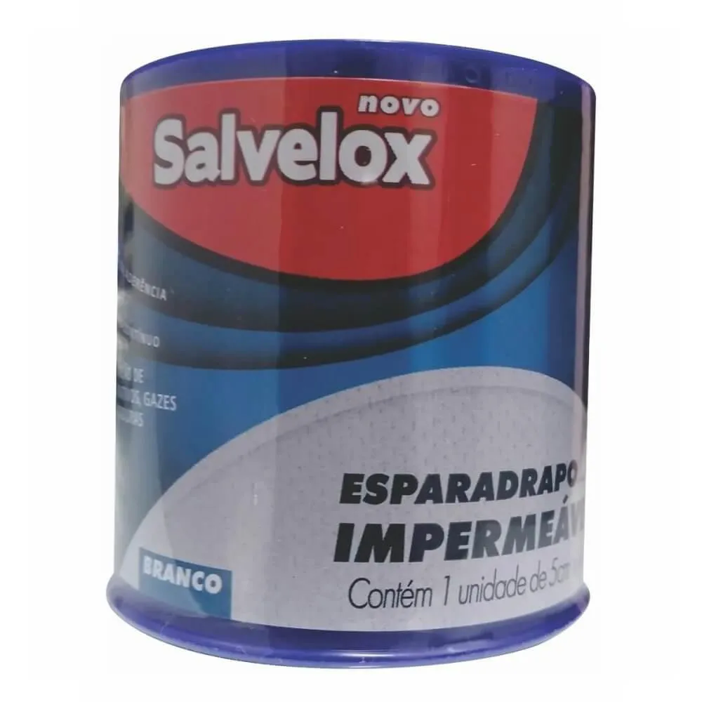 SALVELOX ESPARADRAPO IMPERMEáVEL BRANCO 5CMX4.5M