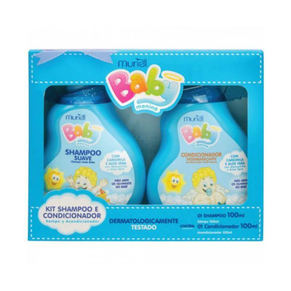 MURIEL BABY ESTOJO INFANTIL MENINO SHAMPOO + CONDICIONADOR 100ML