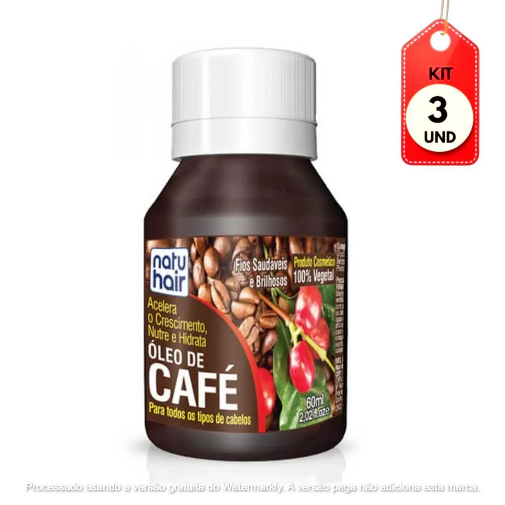KIT C/03 NATUHAIR CAFé ÓLEO CAPILAR 60ML
