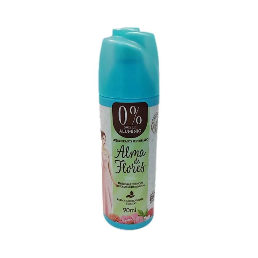 Desodorante Sem Alumínio Spray Alma de Flores Clássico Feminino 90ml