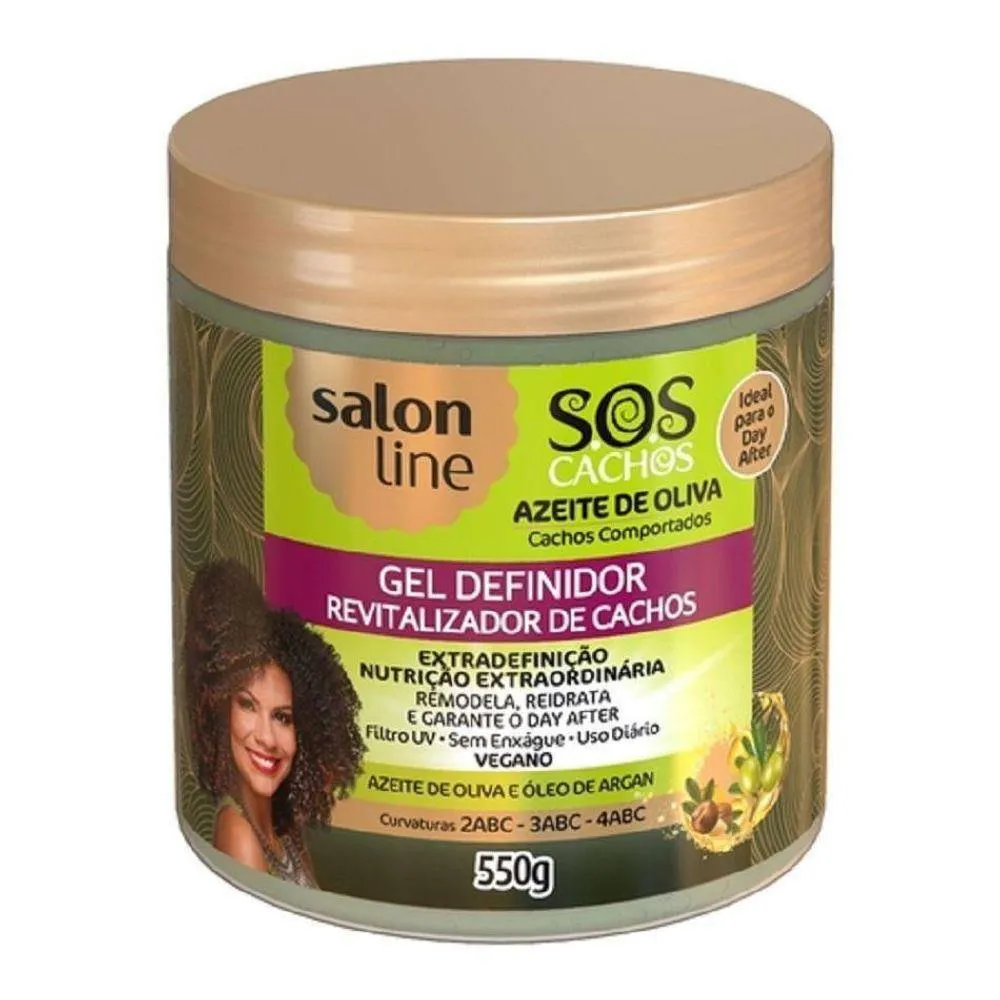 GEL SALON LINE SOS AZEITE OLIVA 550G