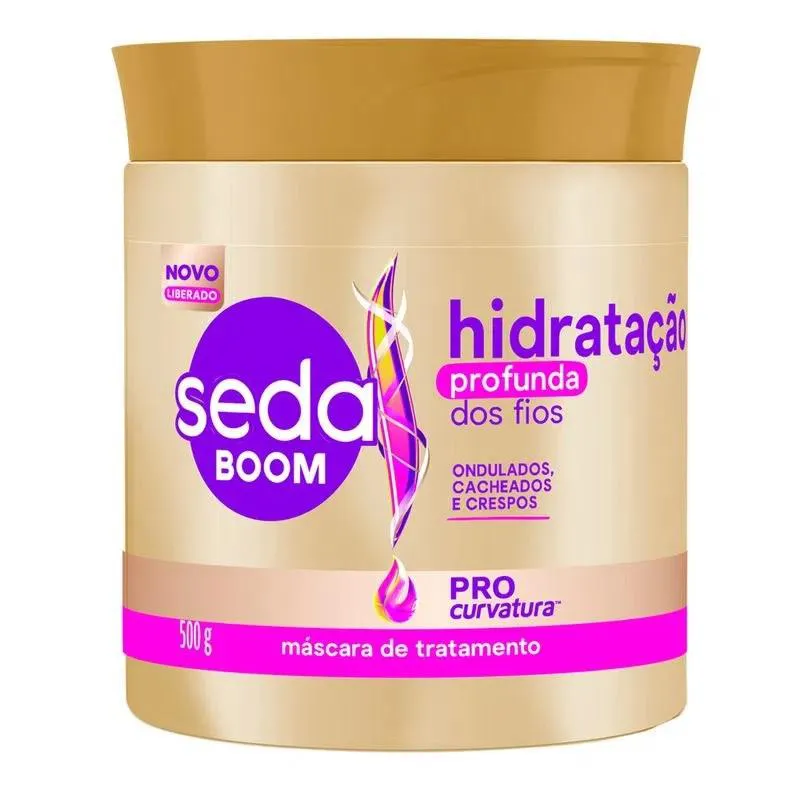 MáSCARA CAPILAR DE TRATAMENTO SEDA BOOM PRO CURVATURA 500G