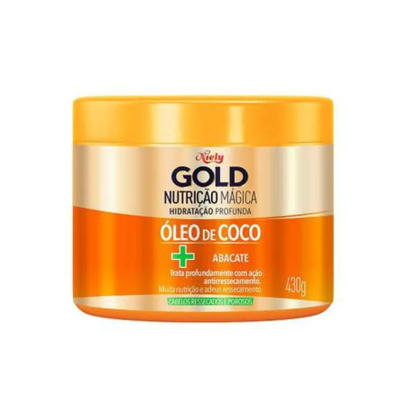 NIELY MáSCARA GOLD NUTRIçãO MáGICA 430G