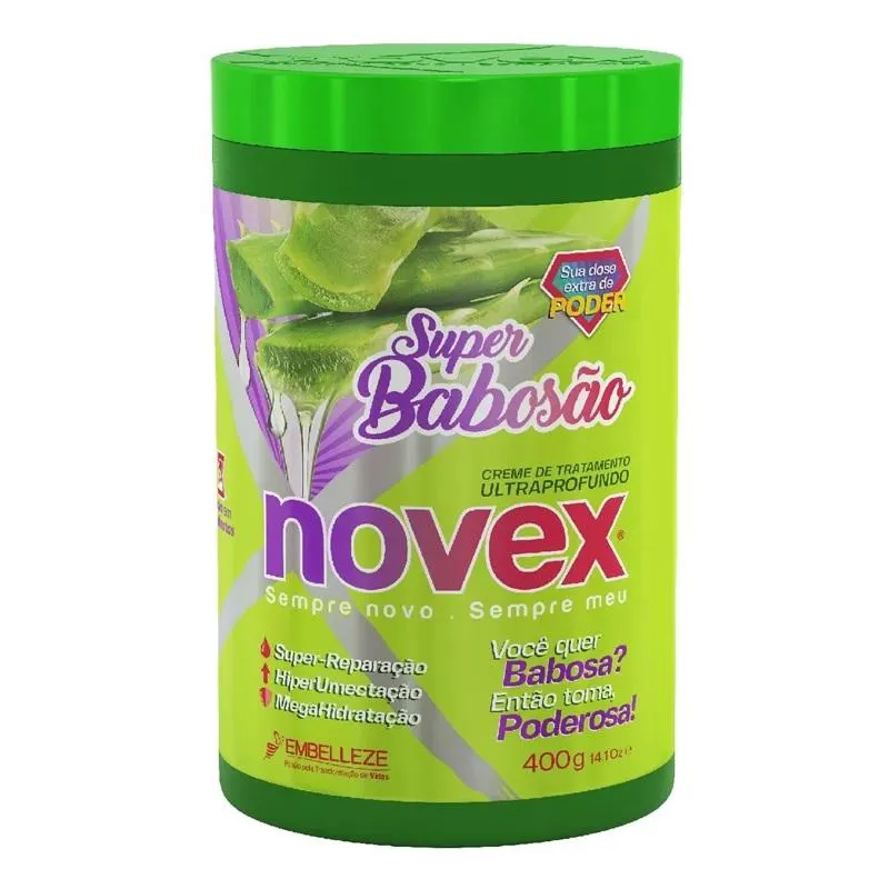 CREME DE TRATAMEMTO NOVEX SUPER BABOSãO 400G