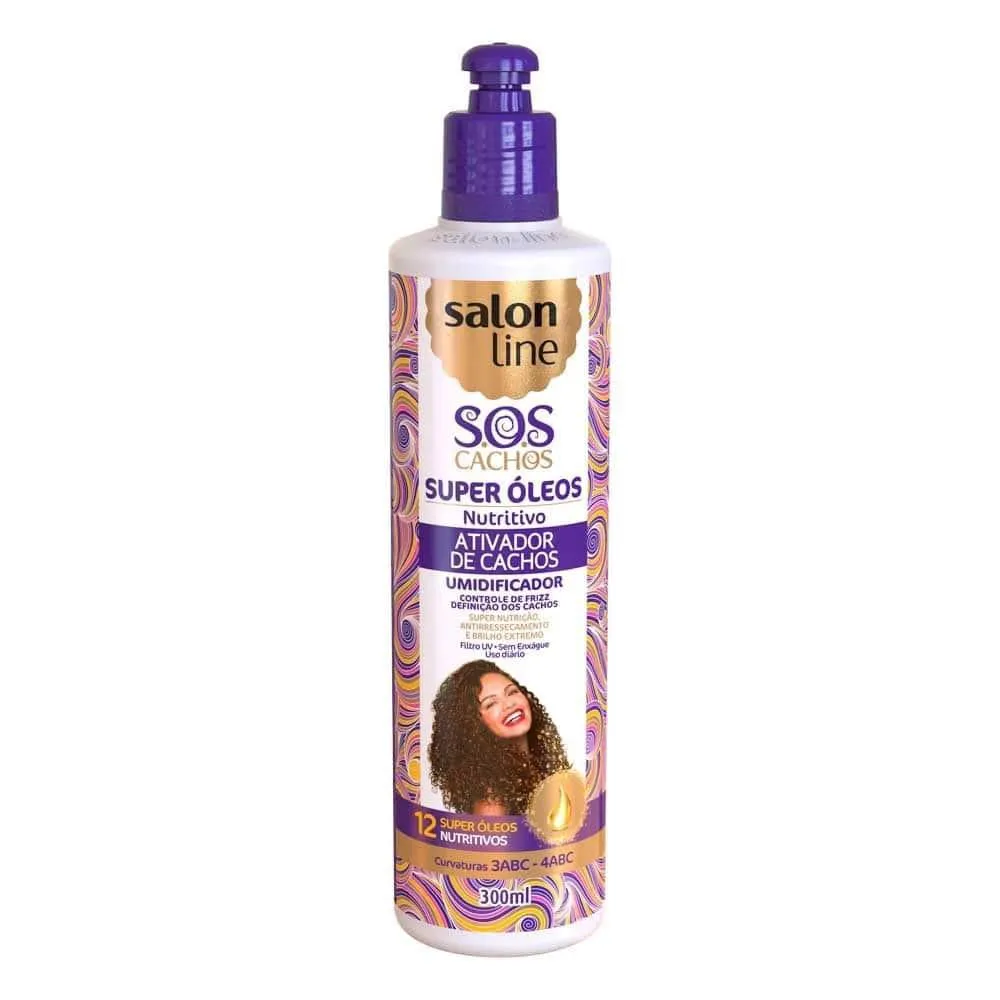 SALON LINE ATIVADOR DE CACHOS SUPER ÓLEOS 300ML